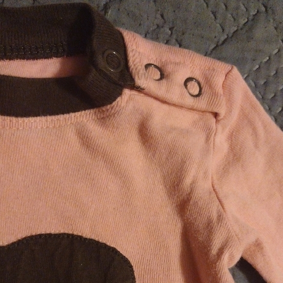 Hatley Pink and Brown Bear Bodysuit - Picture 3 of 8